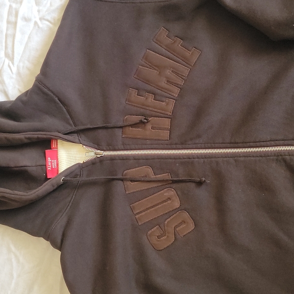 Supreme Other - Supreme thermal lined zip up hoodie